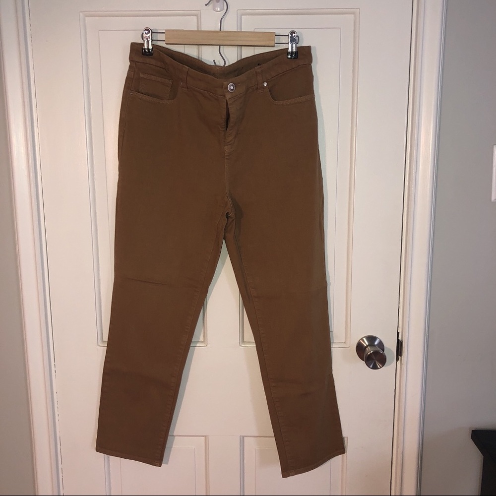 chico’s tan girlfriend ankle jeans